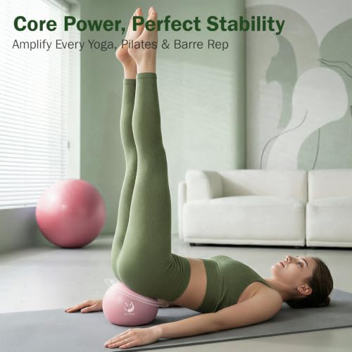 Image of Slim Panda Pilates Ball, 9 Inch Small Exercise Ball, Anti Burst Mini Yoga Ball for Stability, Workout, Barre, Core Strength, Physical Therapy, Balance, Stretching
