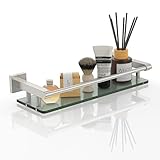 SFGSOWOR Estantes de vidrio para baño, uso moderno para fregadero sobre inodoro