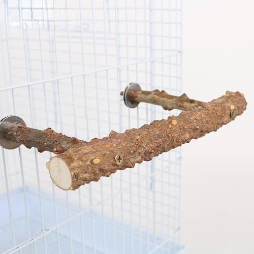 Image of Natural Pepper Wood Bird Perches for Parrot - Wooden Bird Parrot Stand Branches Parakeet Cage Perch Accessories for Small Birds Budgies Cockatiels Conure Lovebirds