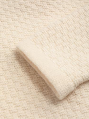 CIDER Knit Round Neckline Solid Button Oversized Cardigan4