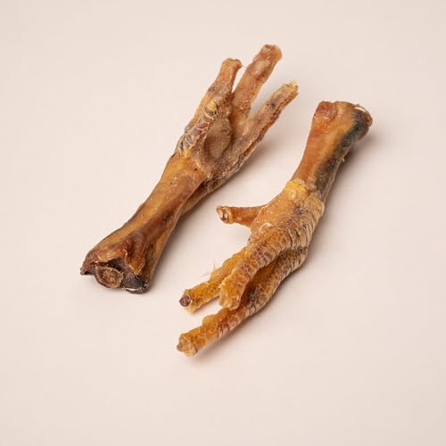Image of HUFT Natural Chews - Dehydrated Chicken Feet for Dogs - 80 gm (Pack of 2) | All-Natural, High-Protein Dog Treats | Grain-Free & Preservative-Free Chews | Supports Dental Hygiene, Joint Health