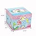 Jewelkeeper Mermaid Musical Jewelry Box - Underwater Design with Pullout Drawer - Mermaid Birthday Present, Girl Vanity Gift - Plays Over The Waves Tune - 4.25 x 4.75 x 3.5 inches