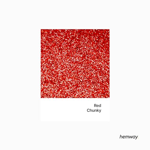 Hemway Craft Glitter Red 100g Chunky Glitter for Crafts Resin, Cosmetic, Nail, Face, Body, Festival, Tumblers, Art, Candle, Crafting - Image 2