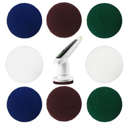 Image of Electric Spin Scrubber Replacement Brush Heads - 8-Pack Extra Brushes for DEPURE Power Scrubber, Ideal for Bathroom Cleaning and Multi-Surface Use
