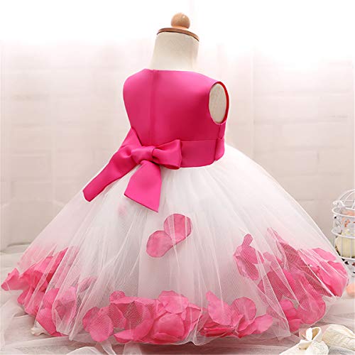 Nnjxd Girl Tutu Flower Petals Bow Bridal Dress For Toddler Girl Size 7-8 Years Big Rose 1 #TOP2