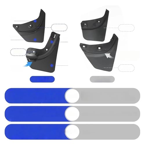 Guardabarros para Tesla Model Y Juniper sin perforación con alta protección PP y TPE 3