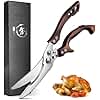 DRAGON RIOT Poultry Shears - Sharp Heavy Duty Kitchen Scissors for Meat, Chicken, Fish - Professional Multipurpose Cooking Shears - Dishwasher Safe