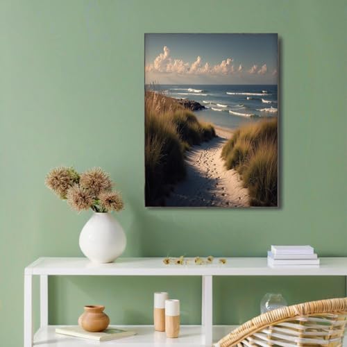 Lienzo moderno de artística con acabado detallado de dunas en formato 60x90cm 2
