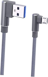 ABOOFAN Carregador Micro USB Cabo Do Carregador De Telefone USB Cabo De Carga Do Carregador De Celular Cabo De Carregamento USB C De 90 Graus Para Telefone Cabo USB Pé Cabo Carregador De