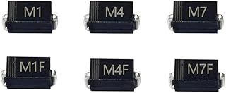 100pcs/lot SMD Rectifier diode M1 M4 M7 M7F A7 F7 1N4001 1N4004 1N4007 1N4007F 1N4007W FR107W Electronic kit diode Set Pack Diode (Color : M4 1N4004 100pcs)