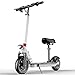 NC Scooter Elettrico Pieghevole a Due Ruote Portatile in Lega di Alluminio per Adulti Equilibrio Scooter di Sicurezza 48V/8.0AH Bianco