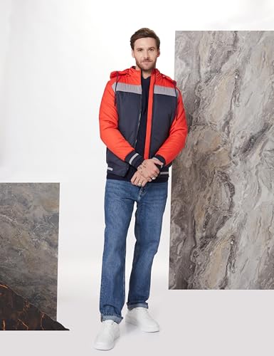 Image of Amazon Brand - Symbol Men Quilted Hooded Bomber Jacket