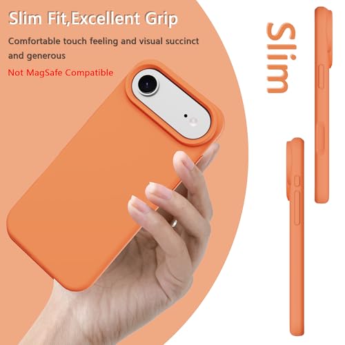 Image of iPhone air Case Silicone,Soft Microfiber Lining(Sugar Orange)