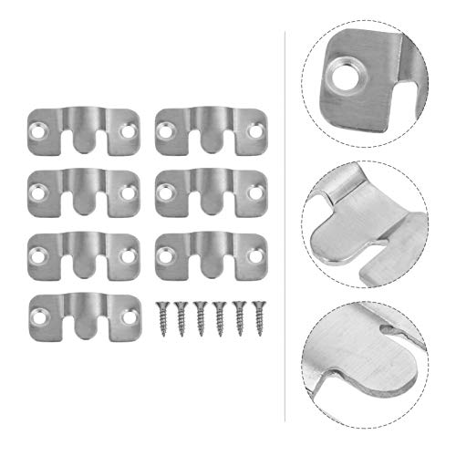 Cabilock Kit de 10 conjuntos de ganchos para pendurar com moldura para foto, kit de pendurar com par