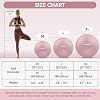 APEXUP Yoga Ball Exercise Ball (M (19~22) 55cm) + Ankle Strap for Cable Machine