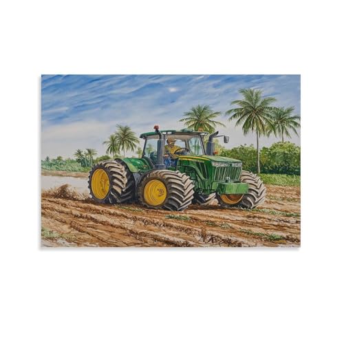 Impression sur toile tracteur pour habiller un mur vide de salon moderne 50x75