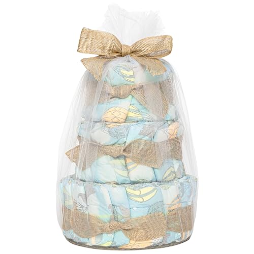 Image of The Honest Company Diaper Cake, Diapers Baby Personal Care Plant-Based Wipes Above it All Regular Size 1 8-14 lbs, 35 Count