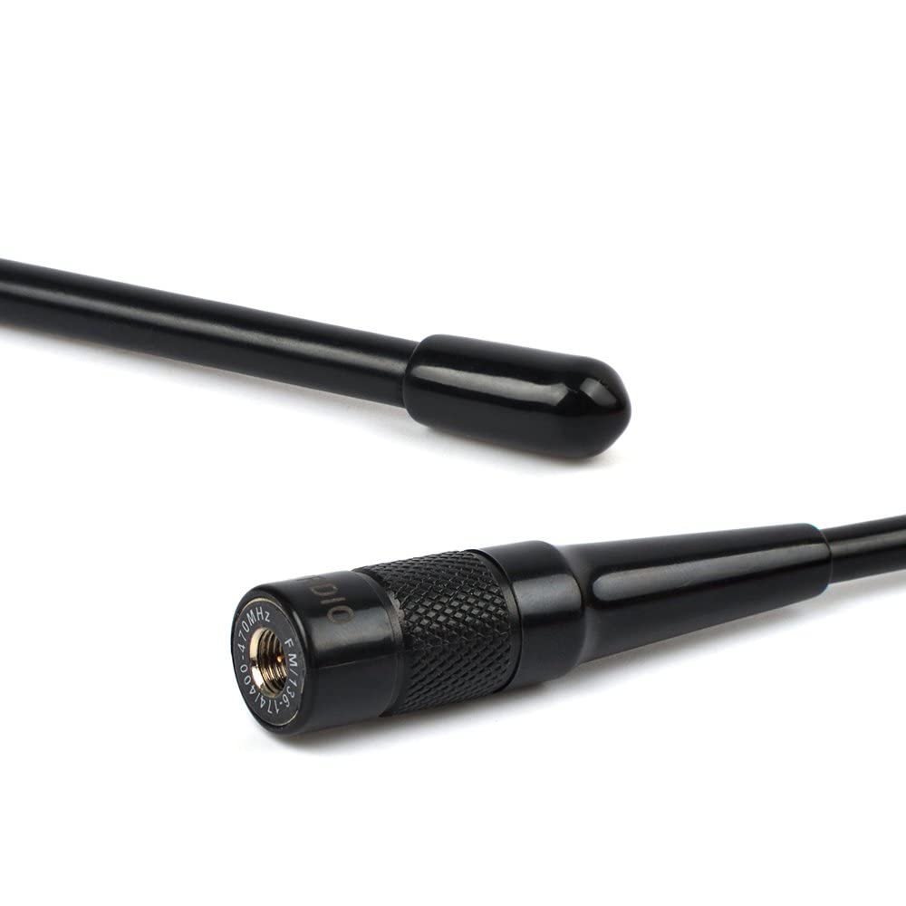 TWAYRDIO Antenne UHF/VHF 144 / 430MHz Sam mâle 39cm antenne Souple Fouet à Gain élevé pour Kenwood/YAESU/Vertex Standard VX-3R VX-6R VX-7R, Radio bidirectionnelle (Lot de 2)