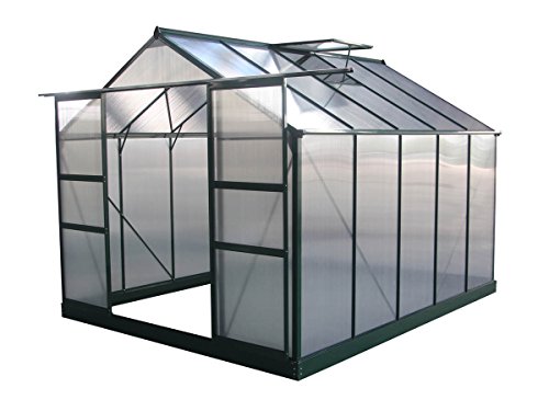 Habitat et Jardin Invernadero para jardín en policarbonato Dahlia Verde Pino 7,67 m²