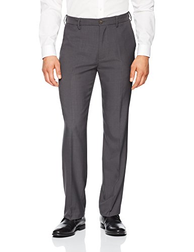 Franklin Tailored Men's Expandable Waist Classic-Fit Dress Pants, -dark grey, 34W x 34L