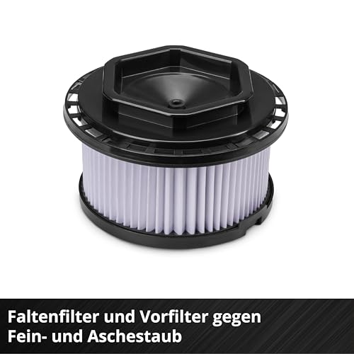 Einhell Aschesauger TC-AV 2032 DW (850 W, 175 mbar Saugleistung, 20 L Auffangbehälter, Faltenfilter, Feinstaubvorfilter, Blasfunktion, 1,2 m Schlauch, 2 m Kabel)