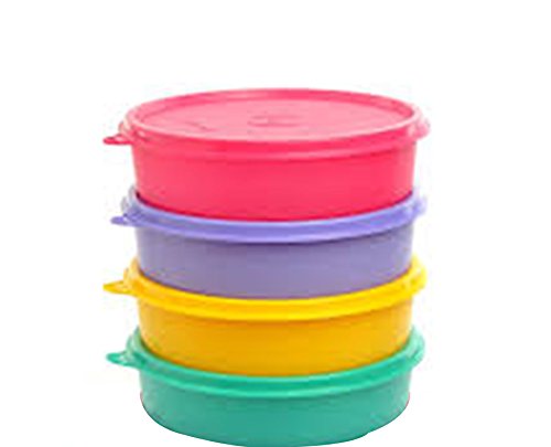 Tupperware Plastic Container Set, 500ml, Set of 4, Multicolour (Tup_B01BSVCQCY)