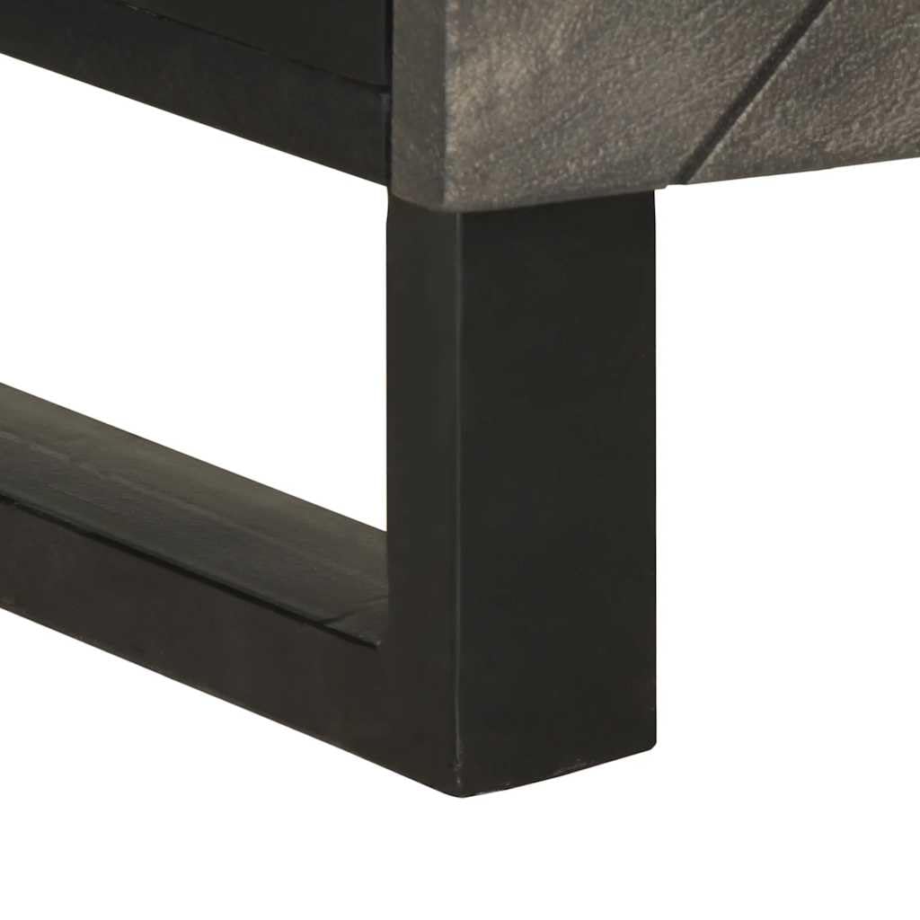 Elegante mesita de noche de madera maciza de mango con patas de metal, gran espacio de almacenamiento con puerta práctica, placa estable para lámparas y decoración, mueble de salón robusto