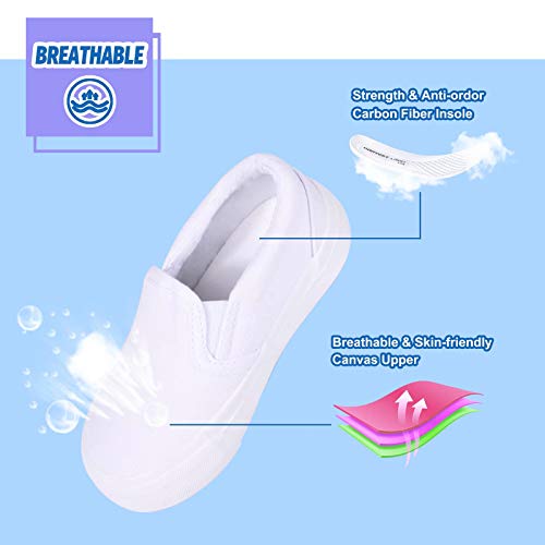 Kids Shoes Toddlers Canvas Sneakers Slip-on Comfortable Light Weight Causal Running Tennis Shoes for Boys Girls4