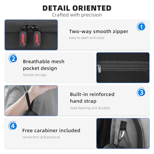 BRDRC Tasche für DJI Osmo Nano Hülle Case Aufbewahrung Hartschale Schutzcase Tragetasche für DJI Osmo Nano Standard Combo Zubehör