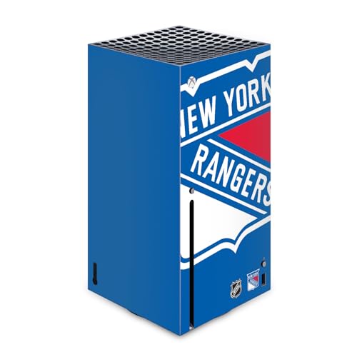 Peau New York Rangers Xbox Series X pour masquer les rayures et personnaliser la console NHL