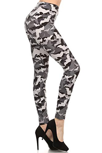 R504-EXTRAPLUS Bats Print Leggings