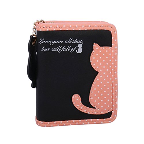 Womens Cat Pattern Wallet Coin Purse Card Holder