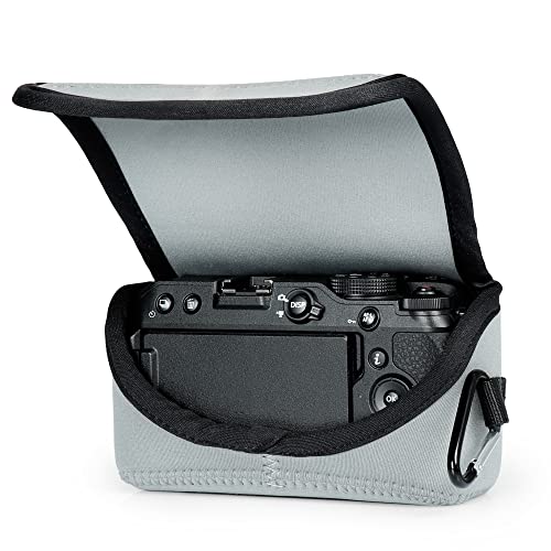 MegaGear Ultra Light Neoprene Camera Case Compatible with Nikon Z30 (16-50mm) (Gray) - Image 2