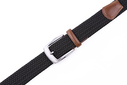 Image of Fabio Valenti Canvas Elastic Fabric Woven Stretch Braided Belts for Men Women Junior with Multicolored /Full Sizes