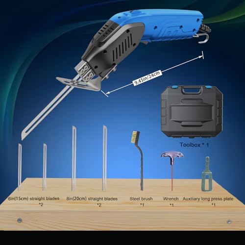 200W Air-Cooled, Electric Hot Knife - Foam Cutting Tool with Blades & Accessories Use Foam Cutter for Engraving and DIY Handmade