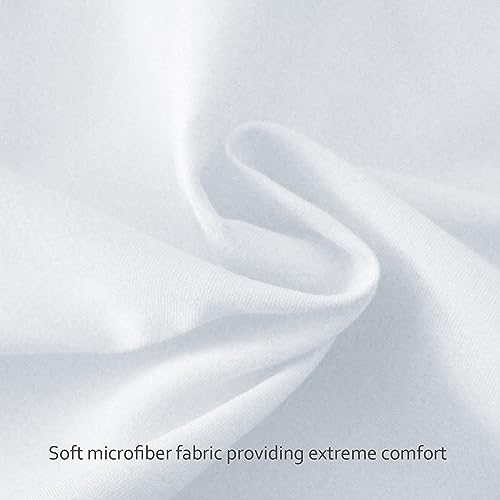 4-Pack Fitted Crib Sheets for Boys and Girls - Breathable, Soft Microfiber Baby Sheets in Grey and White
