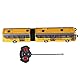 1:48 Ferngesteuerter Bus Spielzeug RC Schulbus Maßstab RC Schulbus Vorwärts Rückwärts Abbiegen Links Rechts Ferngesteuerter Bus für Kinder (Gelb)