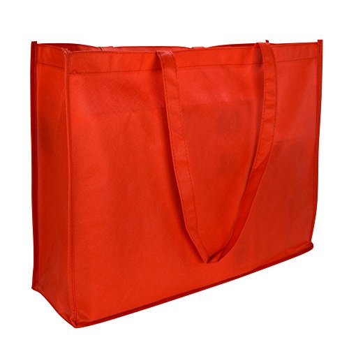 Bolsa tote reutilizable extra grande de 20 pulgadas de DALIX, ecológica y fabricada con materiales reciclados miniatura 1