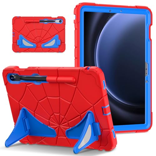 Custodia robusta per bambini per Samsung Galaxy Tab S9 con doppio cavalletto antiurto a prova di in policarbonato + resistente cover con bambino silicone