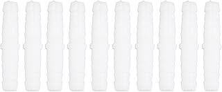 Plastic Barb Fitting, 10Pcs Plastic Hose Barb Fitting Straight Equal Barbed Splicer Mender Tubing Pipe Joint Union Adapter for Air, Hose Pipe Fitting (6-6mm Straight Through)
