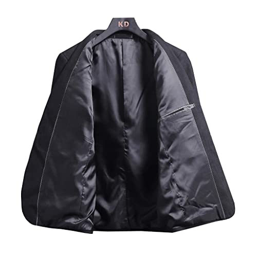 ZHCHAO (Anzug + Hose, koreanische Version, britische Version mit Streifen, Business, zweiteiliges Set, für Hochzeit, lässig, Gentleman – Bild 5