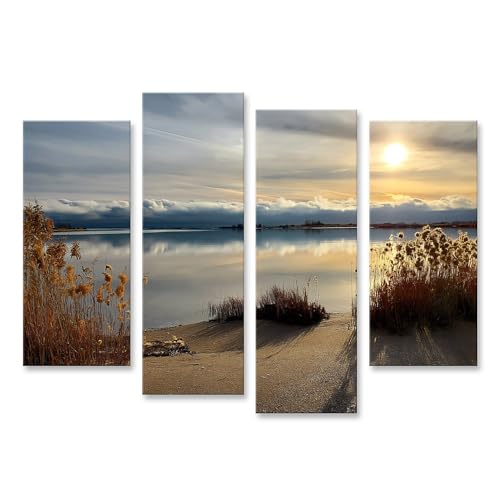 Tableau sur toile paysage côtier idyllique pour salon nature | islandburner