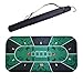Tappetino da tavolo da poker da gioco Tavolo da poker portatile da 1,2 m Tappetino da poker Texas Hold'em Black Jack Dadi Baccarat Gomma resistente Scrivania da gioco da casa Poker Tappetini Tappeti