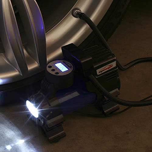 Epauto 12v Dc Portable Air Compressor Pump, Digital Tyre Inflator by 100 Psi