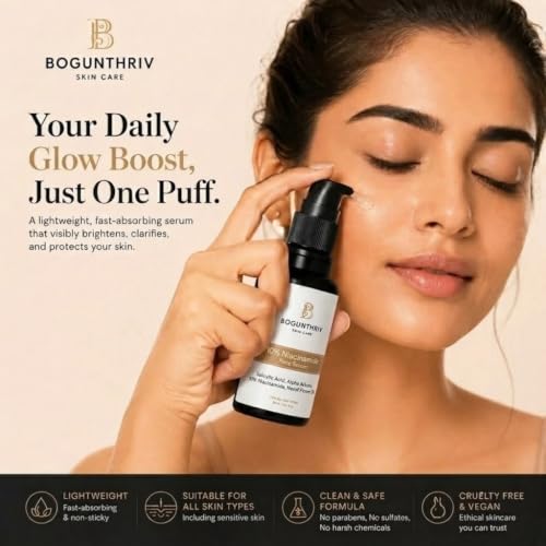 Image of 10% Niacinamide Face Serum with Salicylic Acid, Alpha Arbutin & Neroli Extract for Glowing Skin | Lightweight Non-Sticky Hydrating & Brightening Formula for Men & Women | 30ml