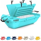 Cuddy Floating Cooler and Dry Storage Vessel for Land & Water – 40QT– Great for River, Beach, Kayak, Pool, & Lake - Seafoam