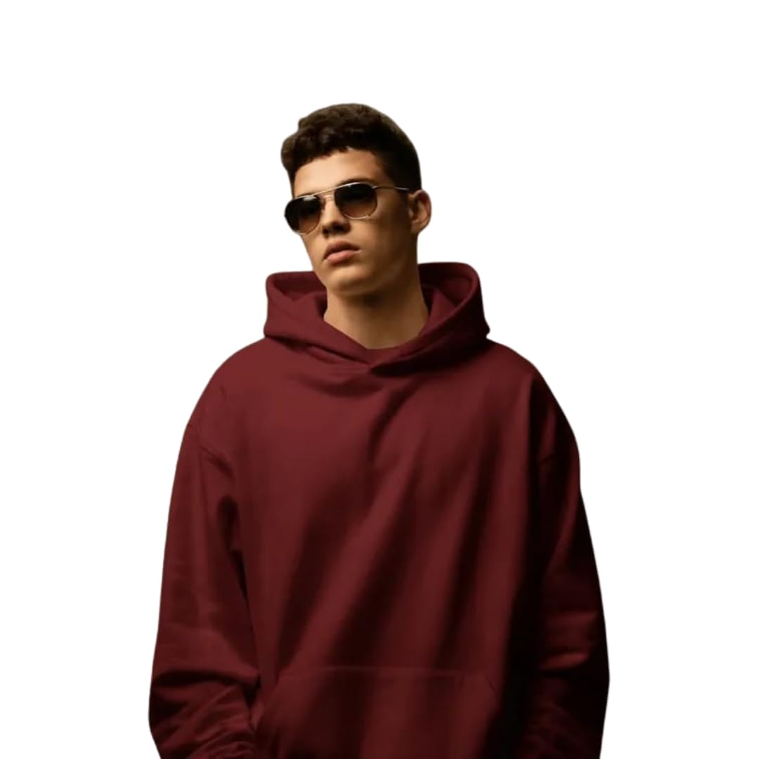 Unisex Premium Oversized Hooded Sweatshirt | Heavyweight Cotton-Blend Hoodie for Men & Women | Soft, Warm & Durable Winter Wear | Relaxed Fit in Multiple Colors & Sizes-image-31