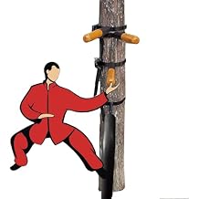 Wing Chun Dummy, Portable Wooden Dummy Wing Chun Parts for Martial Arts, Wall Mounted Wing Chun Dummy for Tree Trunks/sandbag/Utility Poles and Cylindrical Objects