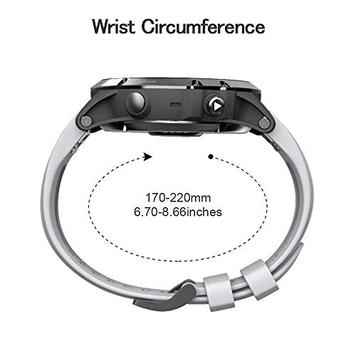 Image of NotoCity Compatible Garmin Fenix 5X Plus Bands Sport Silicone Replacement Watch Strap for Garmin Fenix 5X /Fenix 5X Plus /Fenix 3 /Fenix 3 HR (Black /Orange /red /Grey)