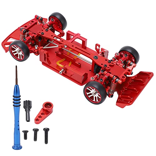 Châssis voiture RC 1/28 aluminium anti-casse pour remplacer plastique K989 K969 284131